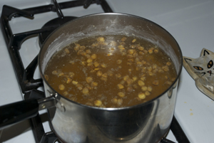 on the stove